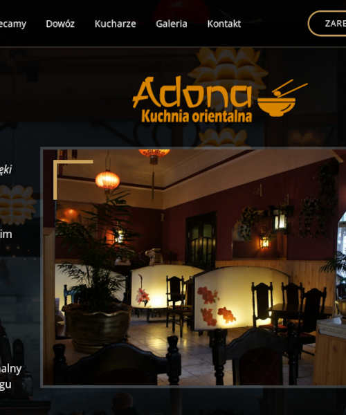 Obrazek pokazujący realizację strony dla firmy Adona.